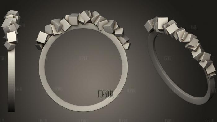 Каменное кольцо 3d stl модель для ЧПУ